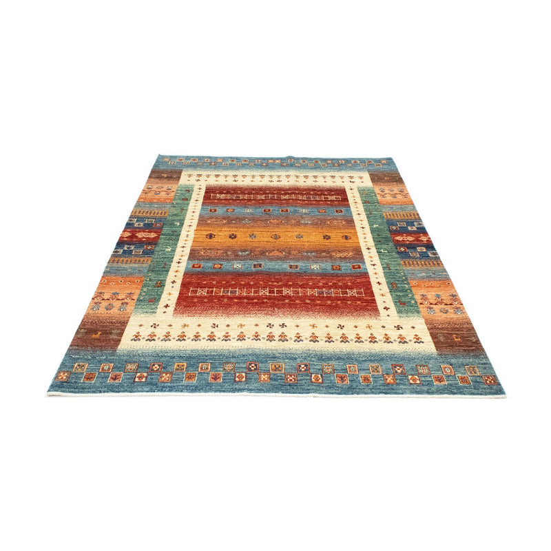 Tapis Gabbeh - Loribaft Persan - 197 x 151 cm - multicolore