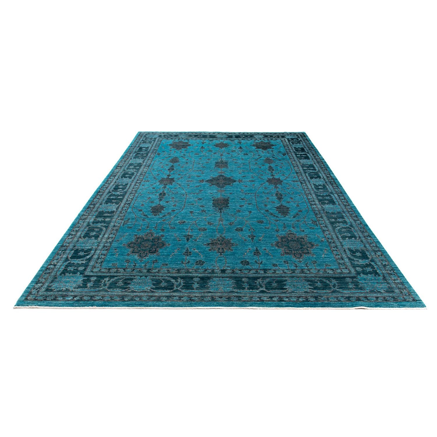 Tapis Ziegler - 352 x 241 cm - bleu foncé