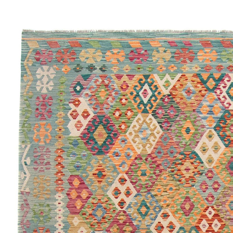 Tapis Kelim - Splash - 341 x 263 cm - multicolore