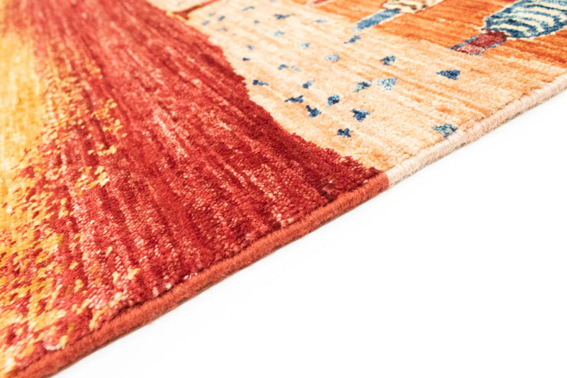 Tapis Gabbeh - Loribaft Persan - 197 x 155 cm - multicolore