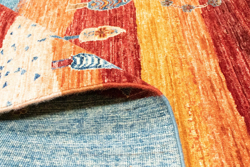 Tapis Gabbeh - Loribaft Persan - 197 x 155 cm - multicolore