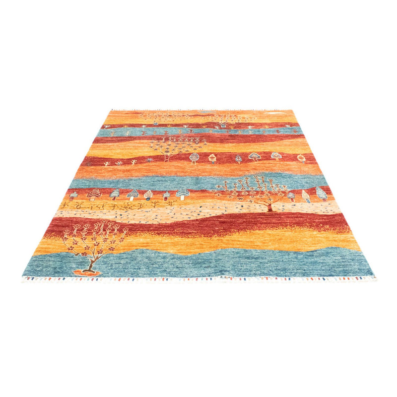 Tapis Gabbeh - Loribaft Persan - 197 x 155 cm - multicolore