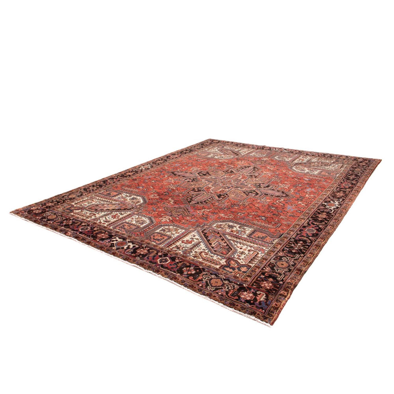 Tapis persan - Nomadic - 328 x 257 cm - rouge foncé