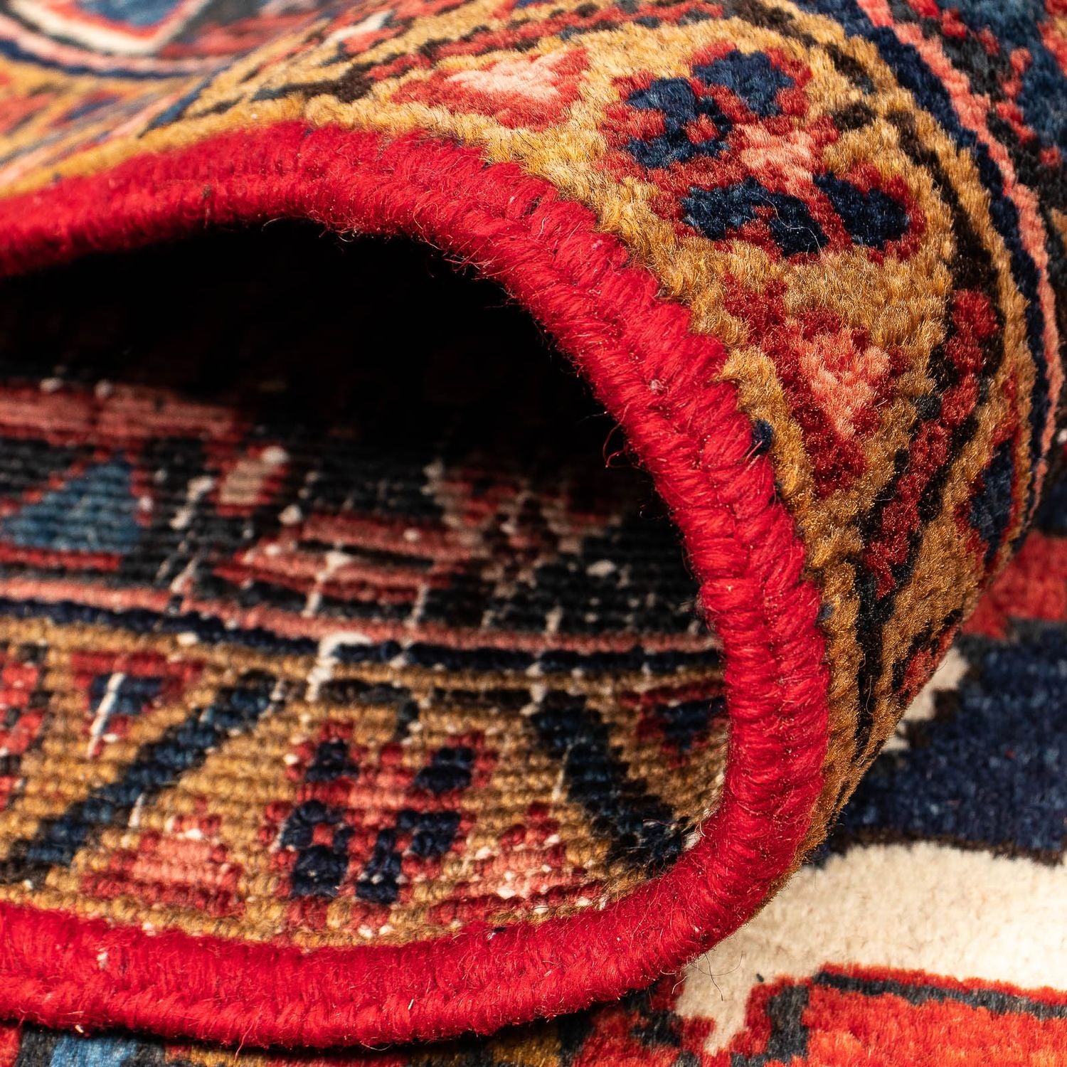 Tapis persan - Nomadic - 405 x 296 cm - rouge foncé