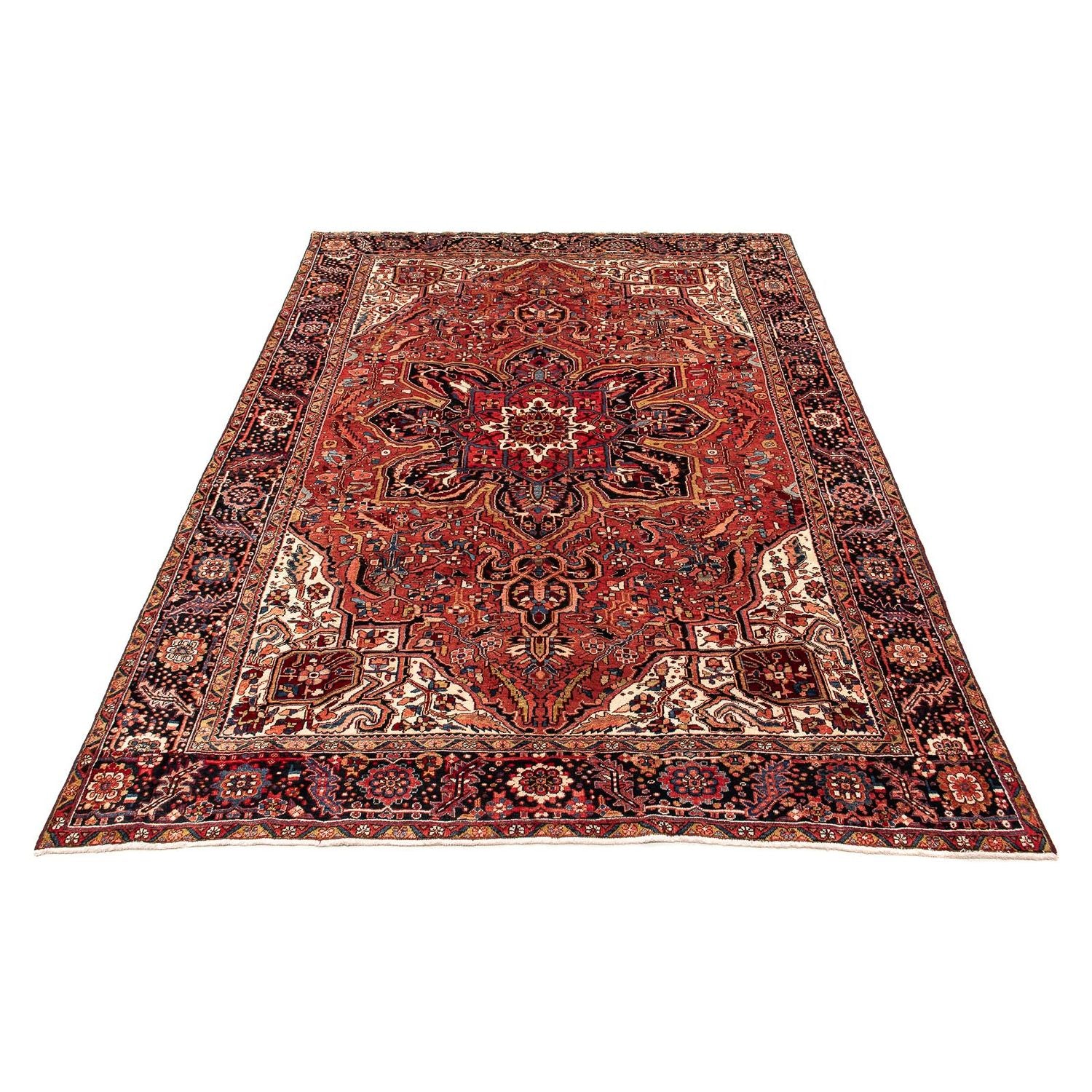 Tapis persan - Nomadic - 402 x 300 cm - rouge foncé