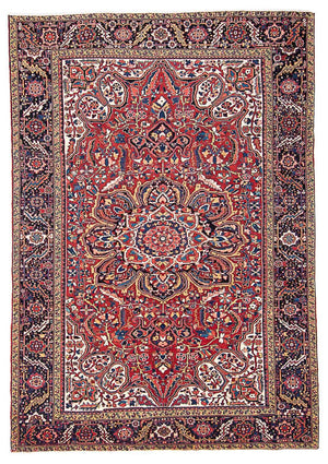 Tapis persan - Nomadic - 376 x 270 cm - rouge