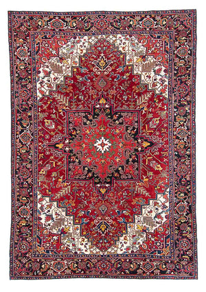 Tapis persan - Nomadic - 323 x 230 cm - rouge clair