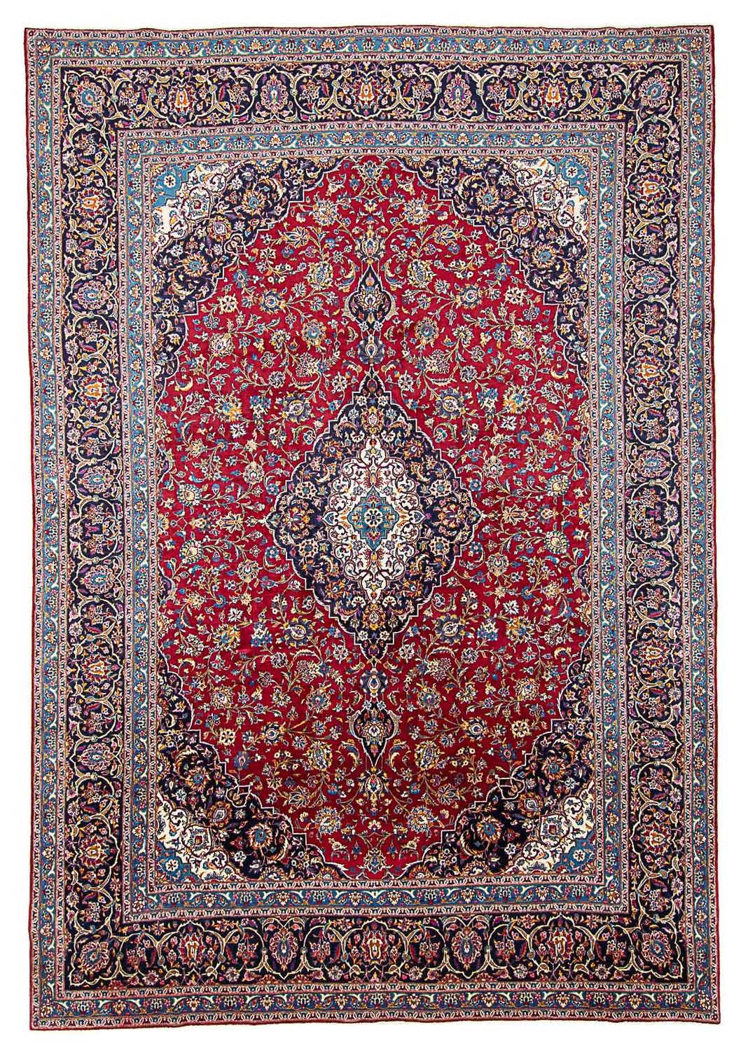 Tapis persan - Nomadic - 422 x 296 cm - rouge