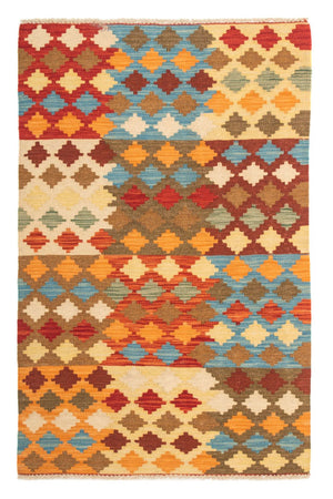 Tapis Kelim - Splash - 125 x 80 cm - multicolore