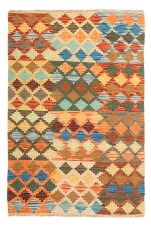 Tapis Kelim - Splash - 125 x 80 cm - multicolore