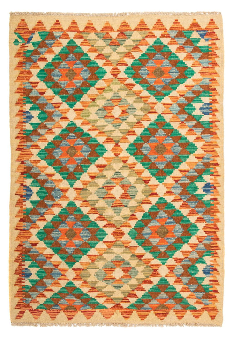 Tapis Kelim - Splash - 125 x 80 cm - multicolore