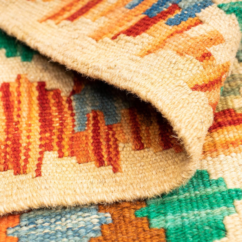 Tapis Kelim - Splash - 125 x 80 cm - multicolore