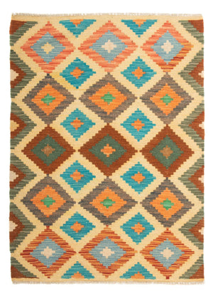 Tapis Kelim - Splash - 125 x 80 cm - multicolore
