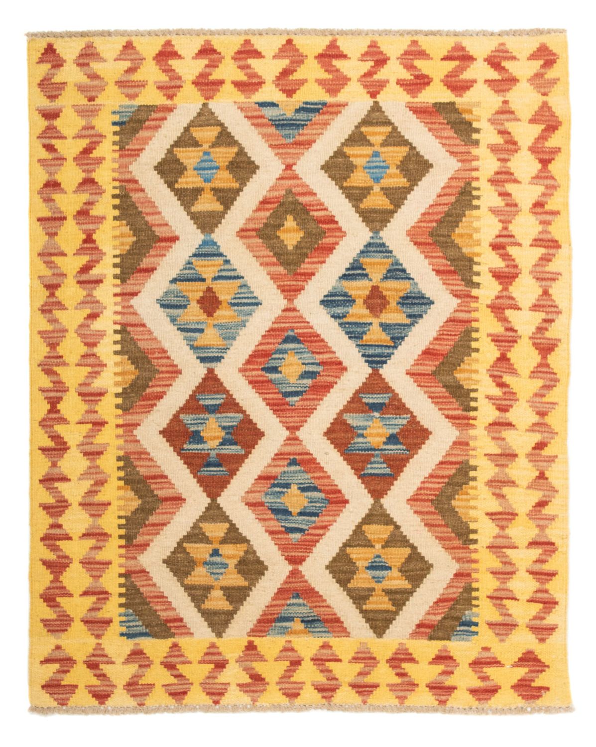 Tapis Kelim - Splash - 125 x 80 cm - multicolore
