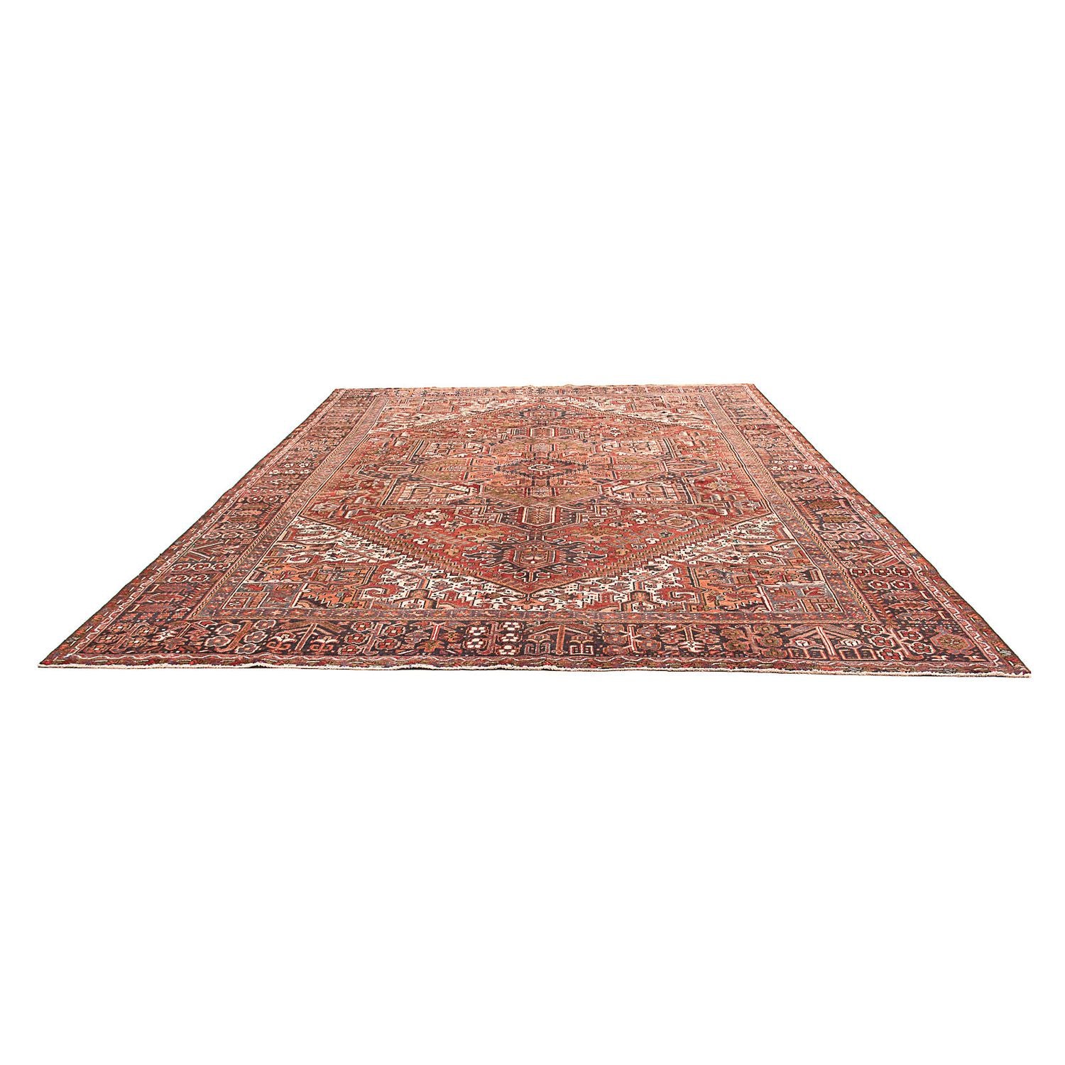 Tapis persan - Nomadic - 402 x 305 cm - rouge clair