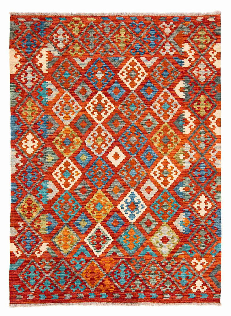 Tapis Kelim - Splash - 226 x 170 cm - multicolore