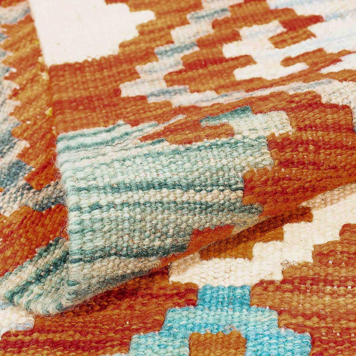 Tapis Kelim - Splash - 226 x 170 cm - multicolore