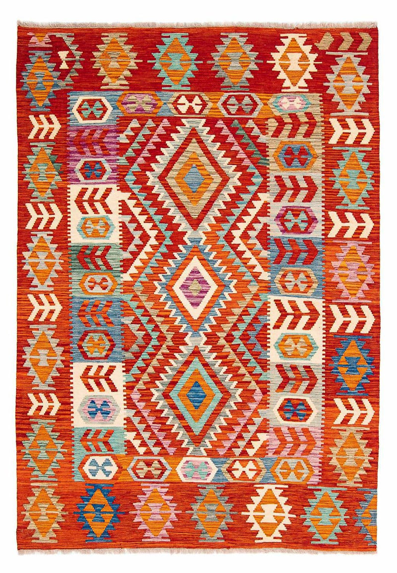 Tapis Kelim - Splash - 236 x 170 cm - multicolore
