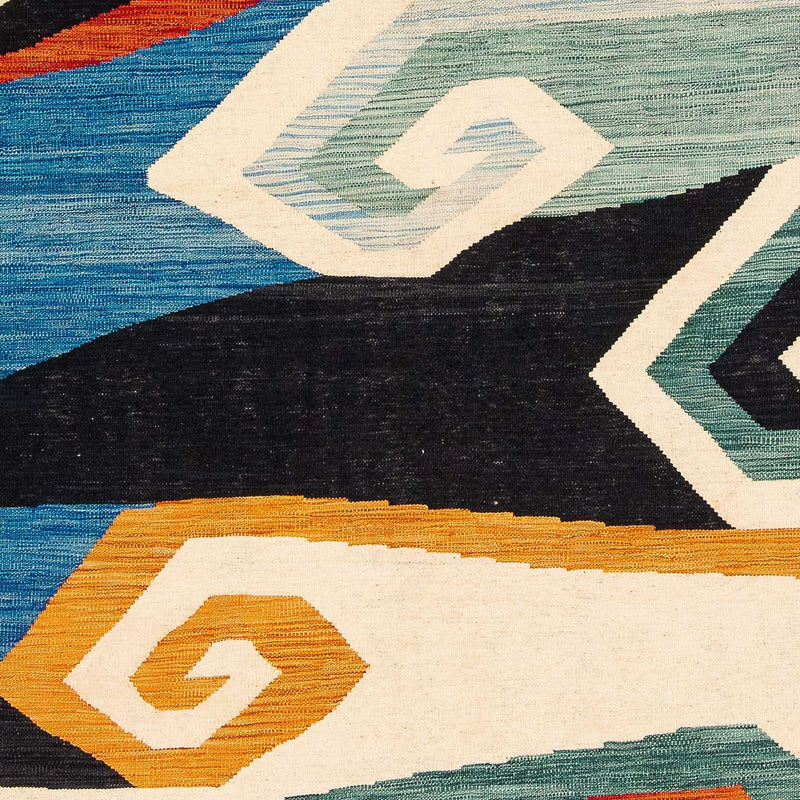 Tapis Kelim - Splash - 243 x 179 cm - multicolore