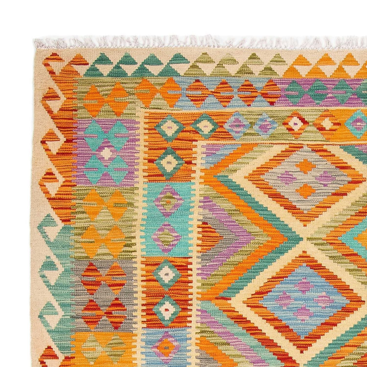 Tapis Kelim - Splash - 246 x 185 cm - multicolore