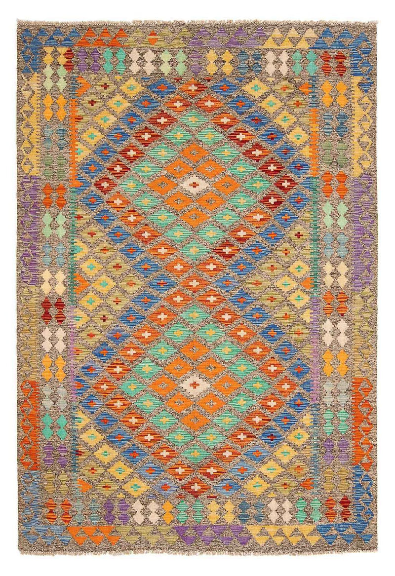 Tapis Kelim - Splash - 234 x 169 cm - multicolore