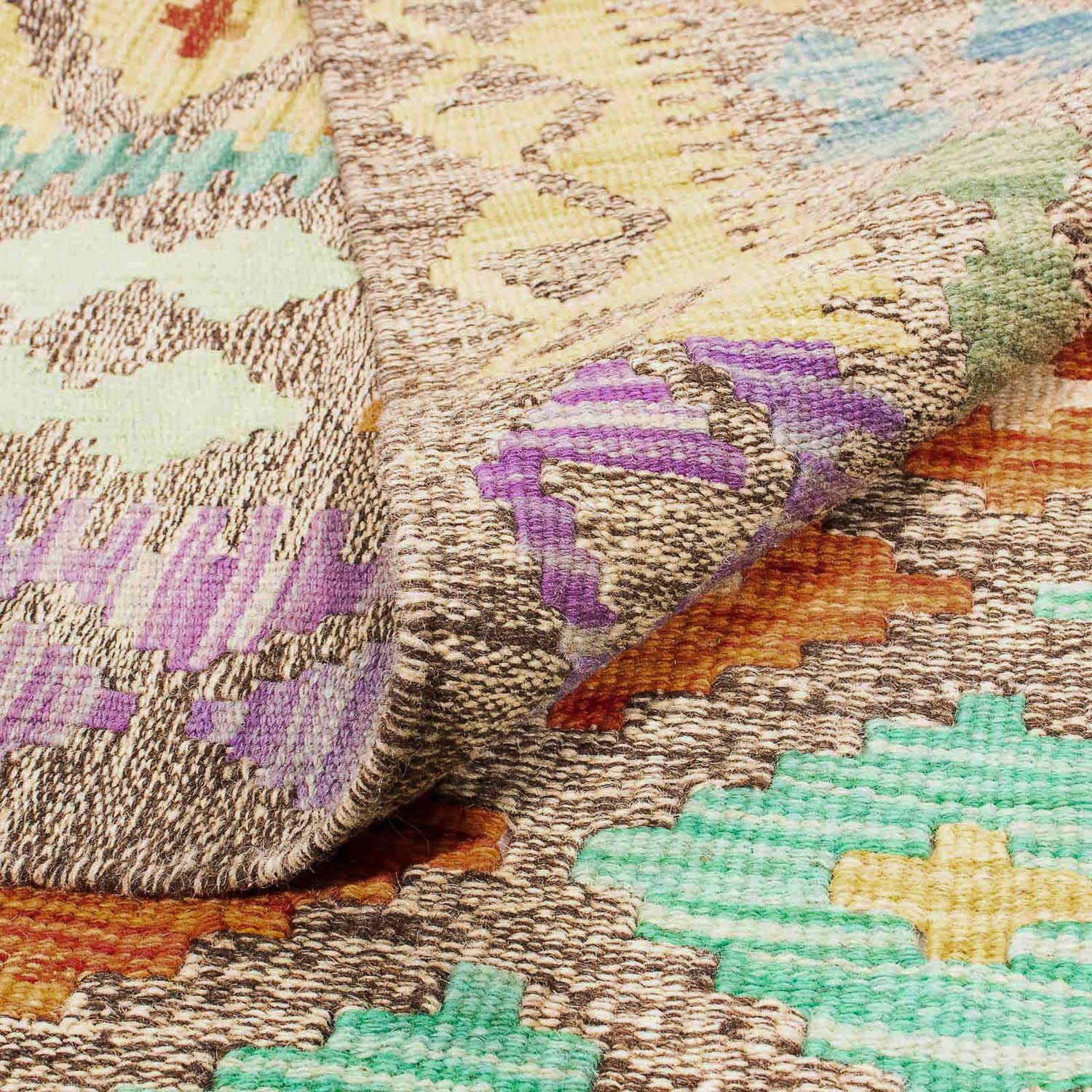 Tapis Kelim - Splash - 234 x 169 cm - multicolore