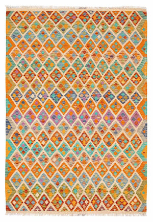 Tapis Kelim - Splash - 250 x 180 cm - multicolore