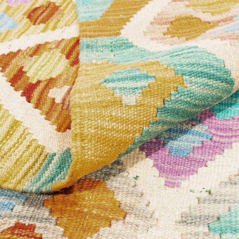 Tapis Kelim - Splash - 250 x 180 cm - multicolore