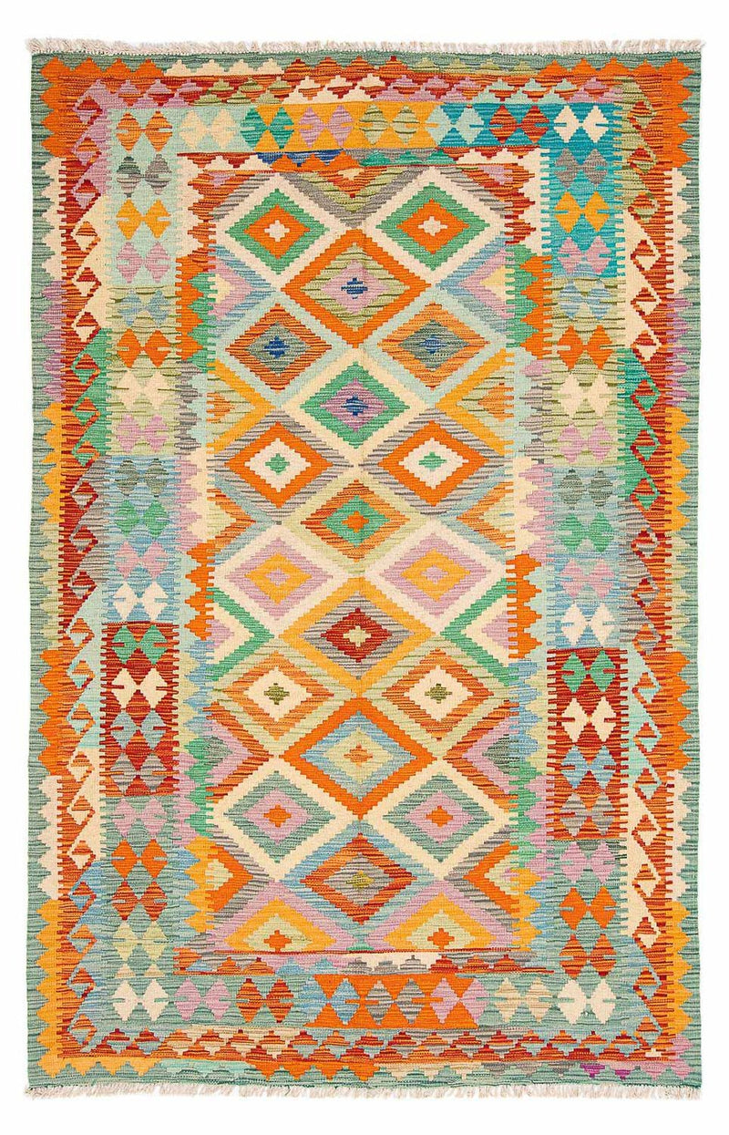 Tapis Kelim - Splash - 250 x 169 cm - multicolore