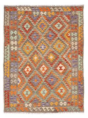 Tapis Kelim - Splash - 203 x 152 cm - multicolore
