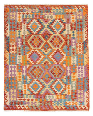 Tapis Kelim - Splash - 195 x 155 cm - multicolore