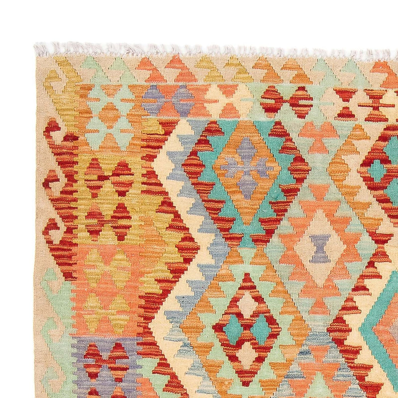 Tapis Kelim - Splash - 193 x 158 cm - multicolore