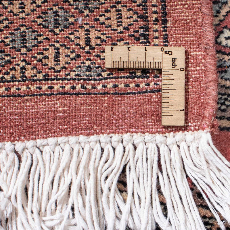 Tapis de couloir Tapis afghan - Boukhara - 396 x 64 cm - rouge foncé