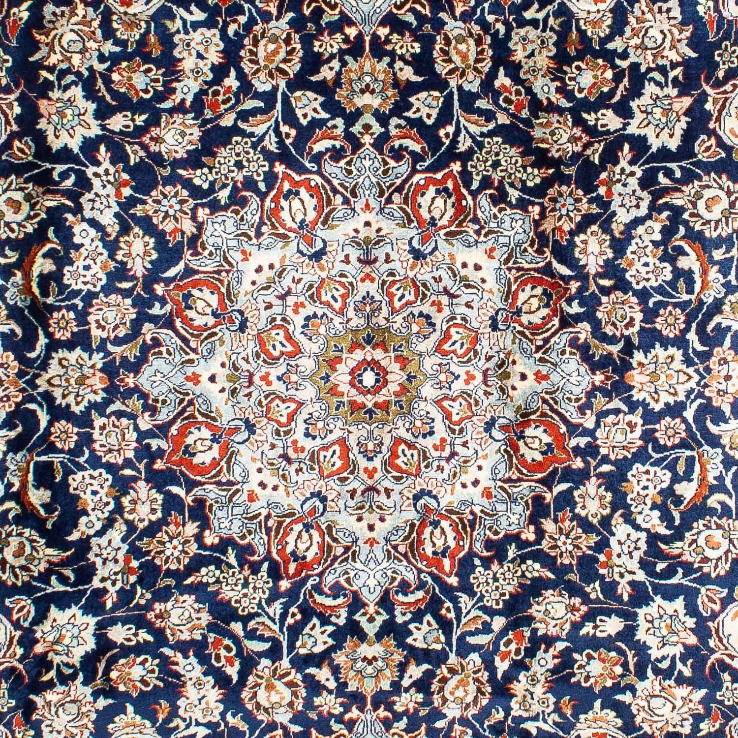 Tapis persan - Classique - 302 x 214 cm - bleu foncé