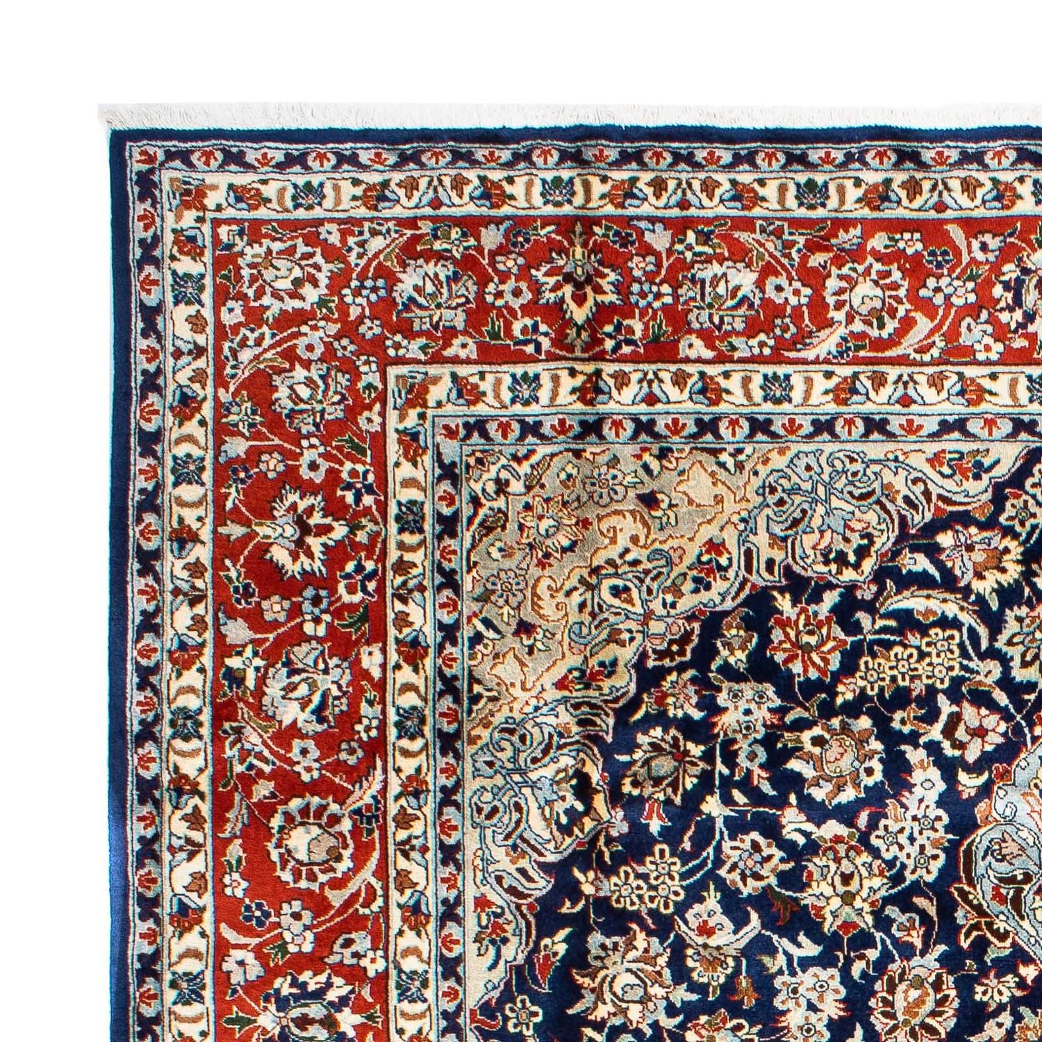 Tapis persan - Classique - 302 x 214 cm - bleu foncé