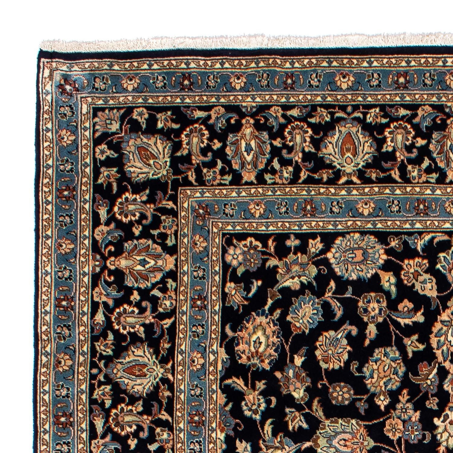 Tapis persan - Classique - 296 x 193 cm - bleu foncé