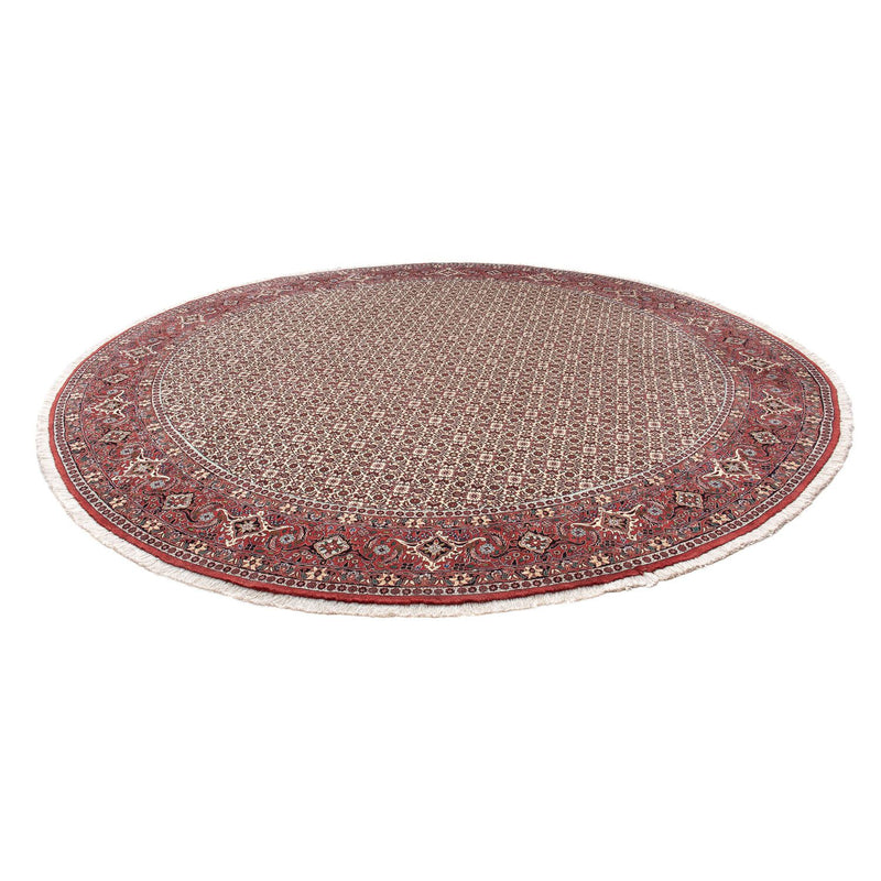Tapis persan - Bidjar ronde  - 305 x 305 cm - rouge