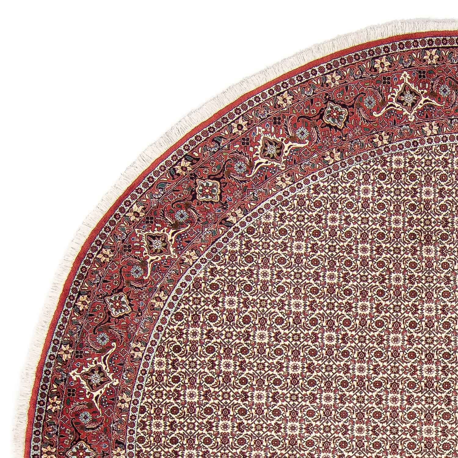 Tapis persan - Bidjar ronde  - 305 x 305 cm - rouge
