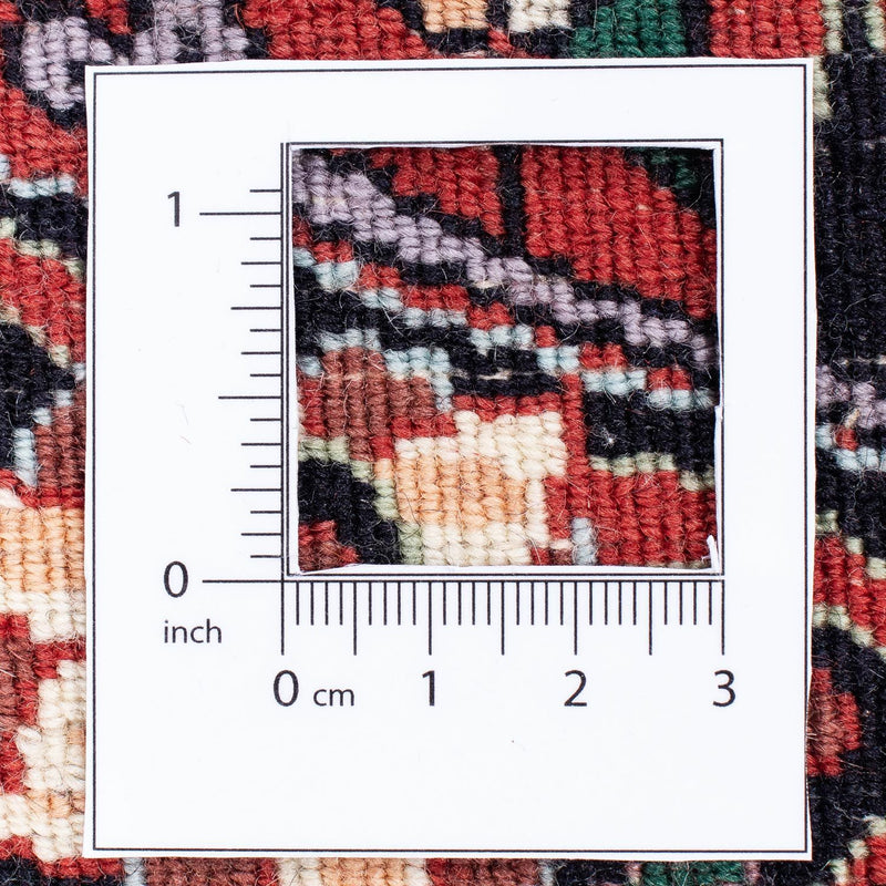 Tapis persan - Bidjar ronde  - 305 x 305 cm - rouge