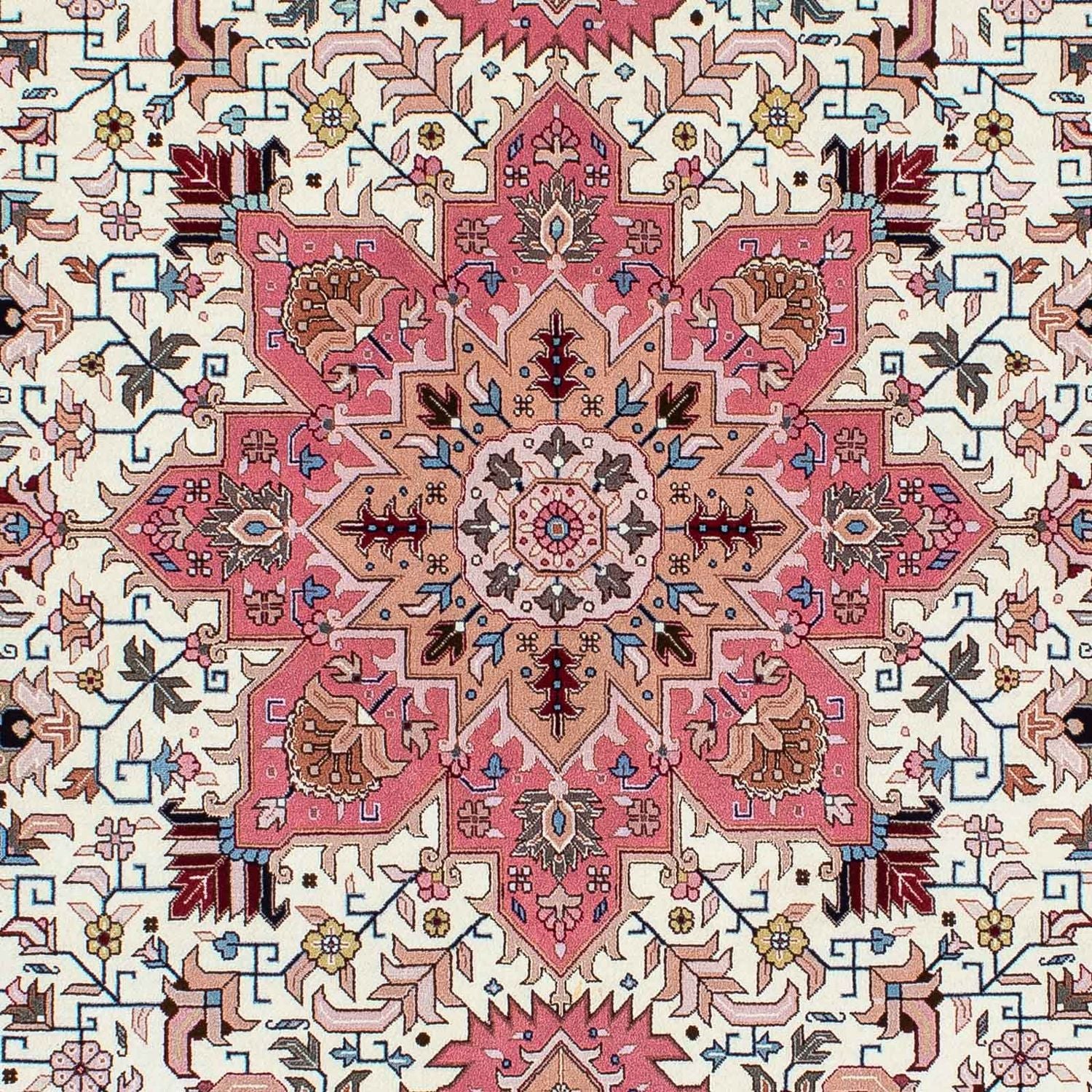 Tapis persan - Tabriz - Premium - 213 x 152 cm - beige