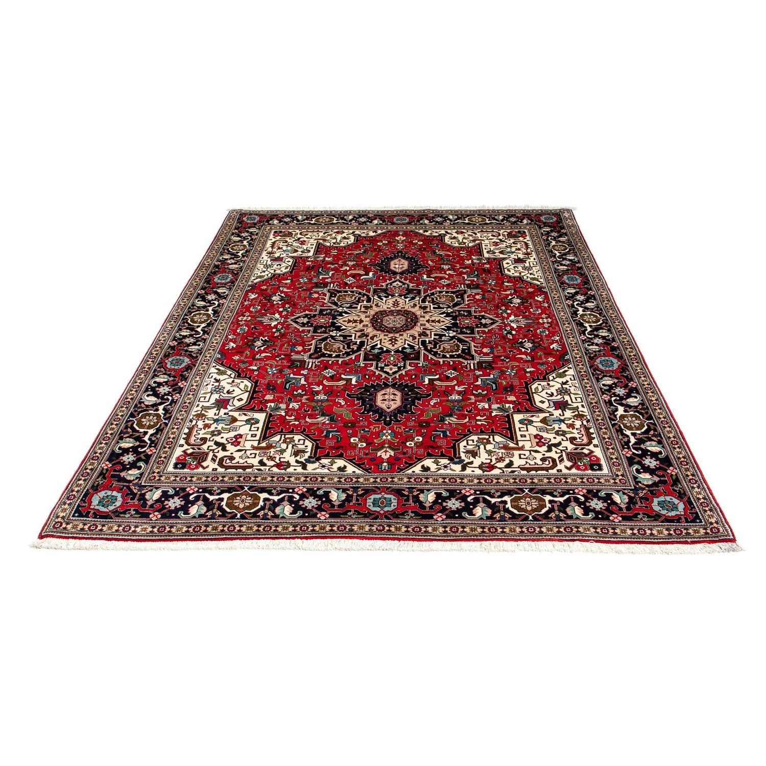Tapis persan - Tabriz - Royal - 206 x 151 cm - rouge