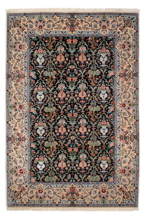 Tapis persan - Isfahan - Premium - 233 x 156 cm - bleu foncé