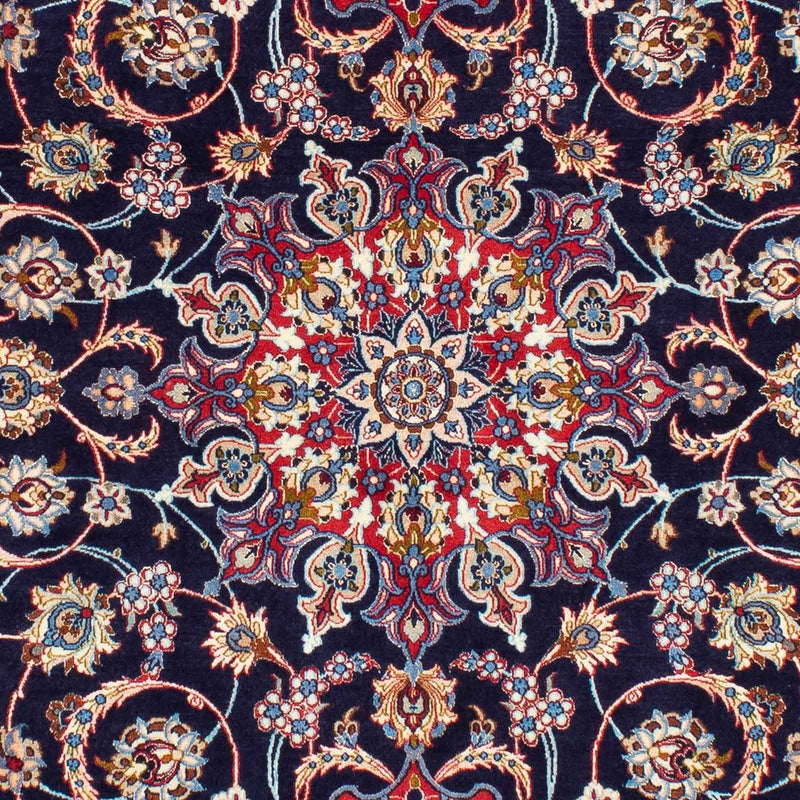 Tapis persan - Isfahan - Premium - 233 x 155 cm - bleu foncé