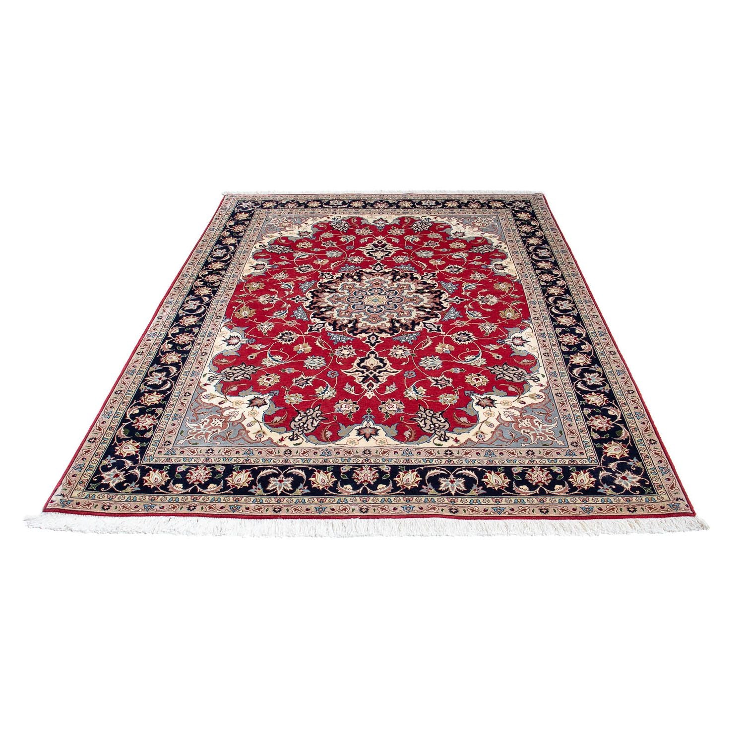 Tapis persan - Tabriz - 207 x 150 cm - rouge