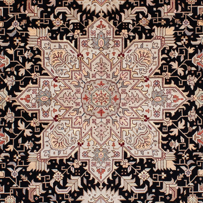 Tapis persan - Tabriz - Premium - 206 x 151 cm - bleu foncé