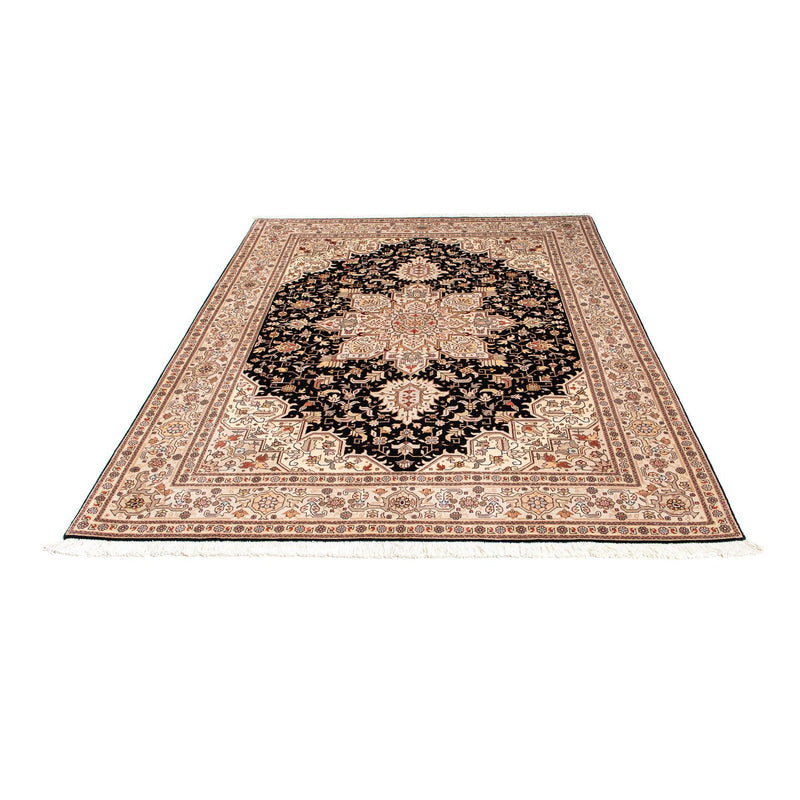 Tapis persan - Tabriz - Premium - 206 x 151 cm - bleu foncé