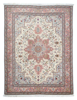 Tapis persan - Tabriz - Royal - 200 x 149 cm - beige