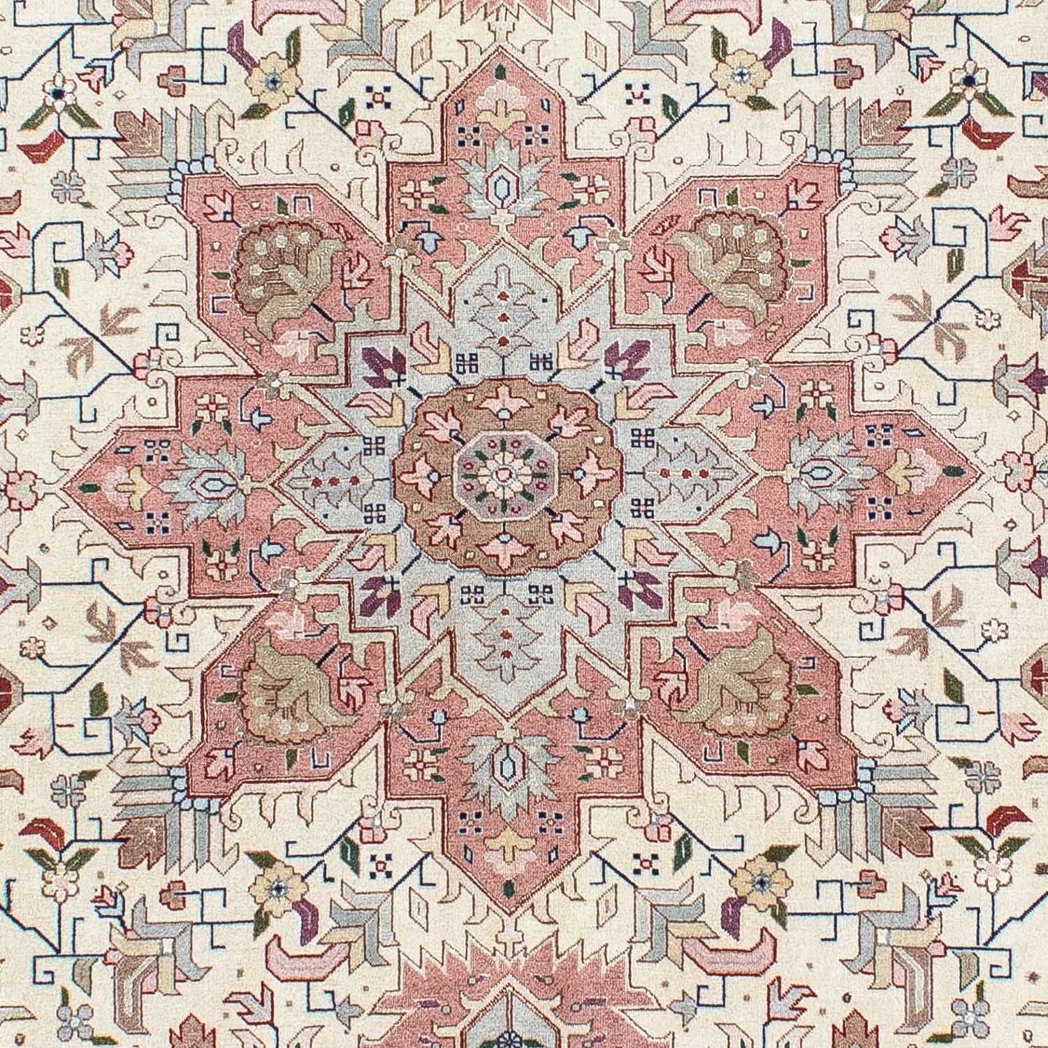 Tapis persan - Tabriz - Royal - 200 x 149 cm - beige