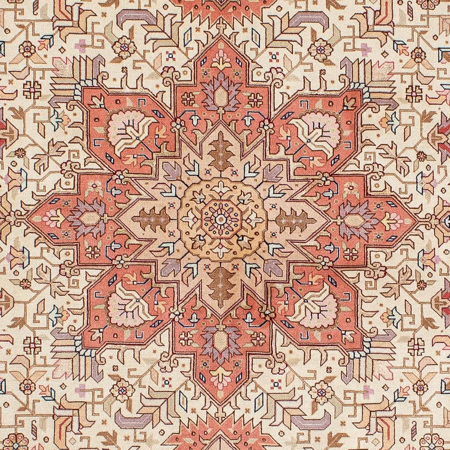Tapis persan - Tabriz - Royal - 205 x 152 cm - beige