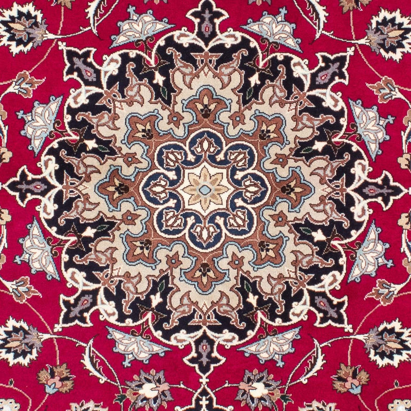 Tapis persan - Tabriz - Royal - 200 x 155 cm - rouge foncé
